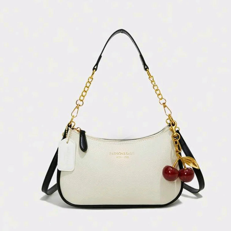 Chic Leder-Crossbody-Tasche mit verstellbarem Riemen