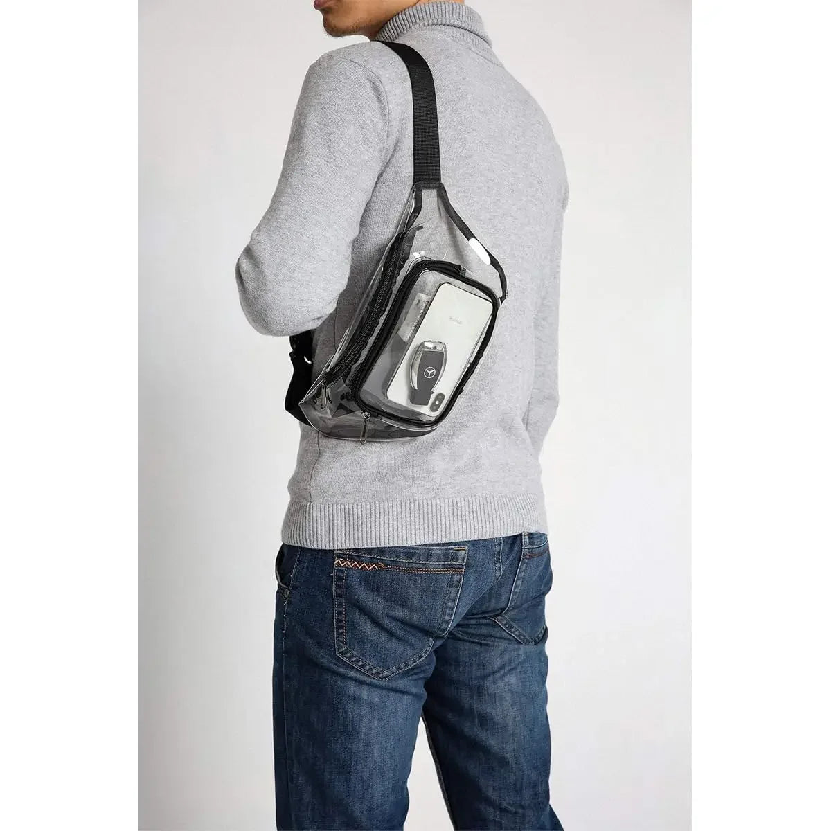 Clear Stadium-Approved Fanny Pack with Adjustable Strap