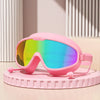 Lunettes de natation grand angle anti-buée avec bouchons d'oreilles