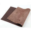 Dark brown genuine top-grain cowhide leather fabric roll