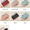 Slim Leather Card Holder Wallet with Secure Zipper