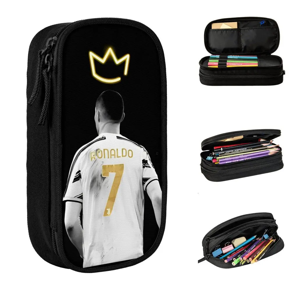 Soccer Star Pen Case – Large-Capacity Pencil Pouch