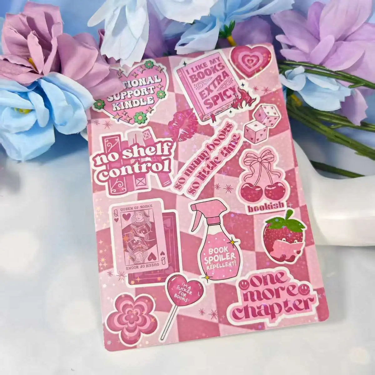 Cartoon Bow Design Insert Cards for Transparent Tablet Cases