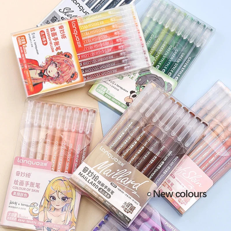 Set de Stylos Gel Vifs pour le Journaling et les Études
