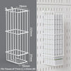 White desktop pegboard organizer with multiple shelves and hooks for organizing tissues
