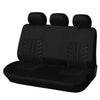 Black universal rear bench seat cover for cars, trucks, and SUVs.
