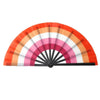 Foldable Rainbow Hand Fan with Gradient Design