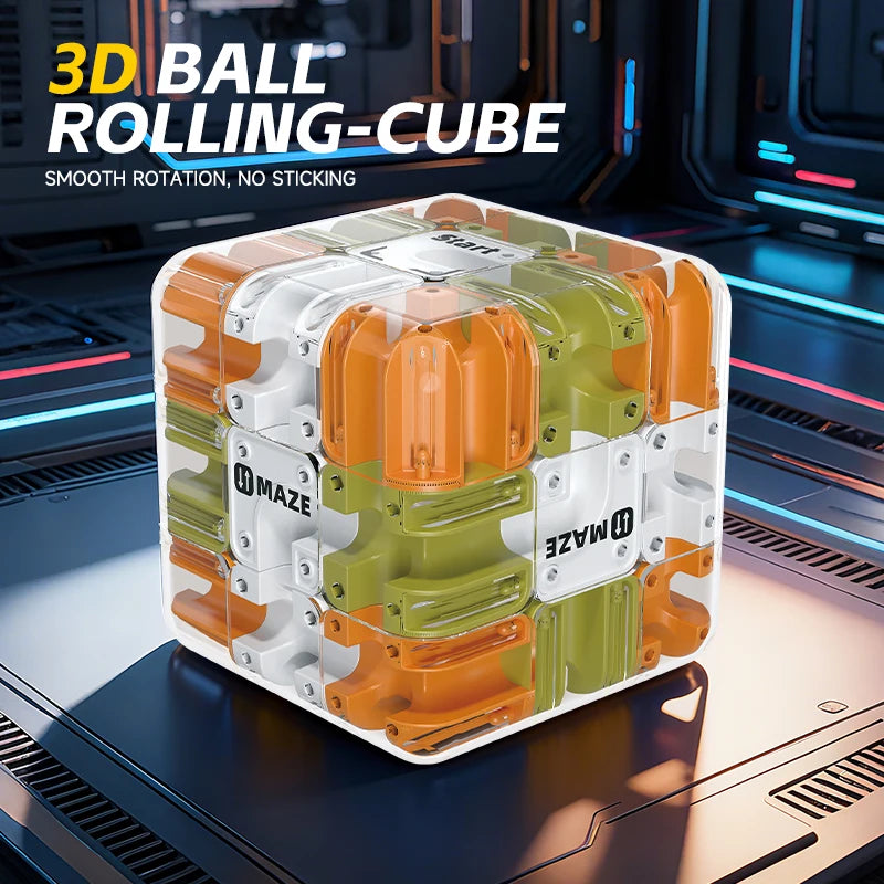 3D Maze Puzzle Cube – Brain Teaser Fidget Toy