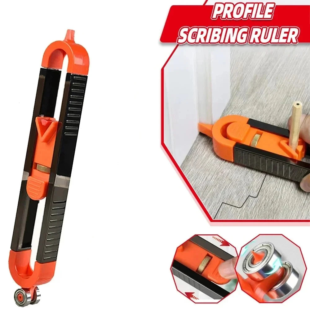 Adjustable Contour Gauge with Locking Profile Scribing Tool
