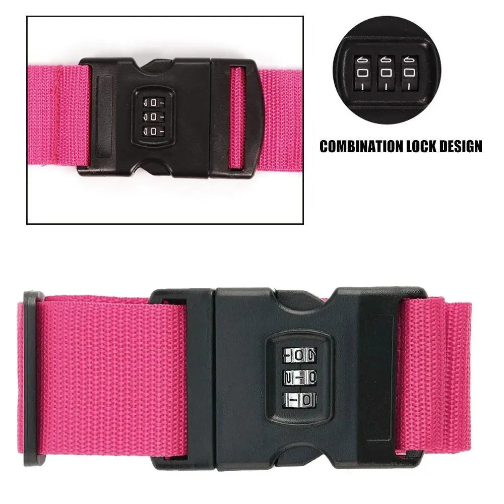 Heavy-Duty Adjustable Luggage Straps for Secure Travel