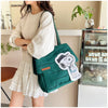 Snoopy Canvas Tote Bag with Crossbody Strap