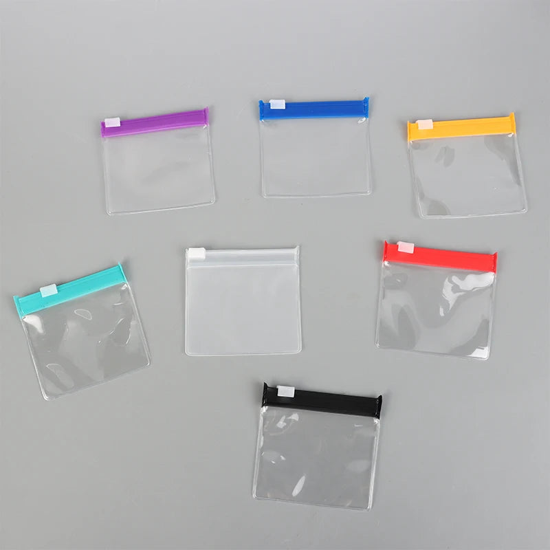 Ensemble de Pochettes Zippeuses en EVA Transparente pour Pilules