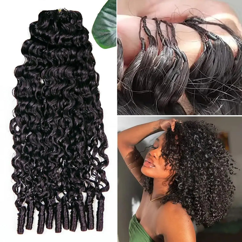 Burmese Curly Feather Hair Extensions