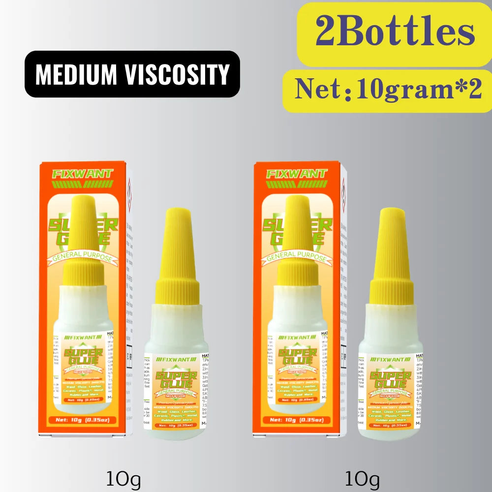 High-Strength Cyanoacrylate Super Glue for Multi-Surface Repairs