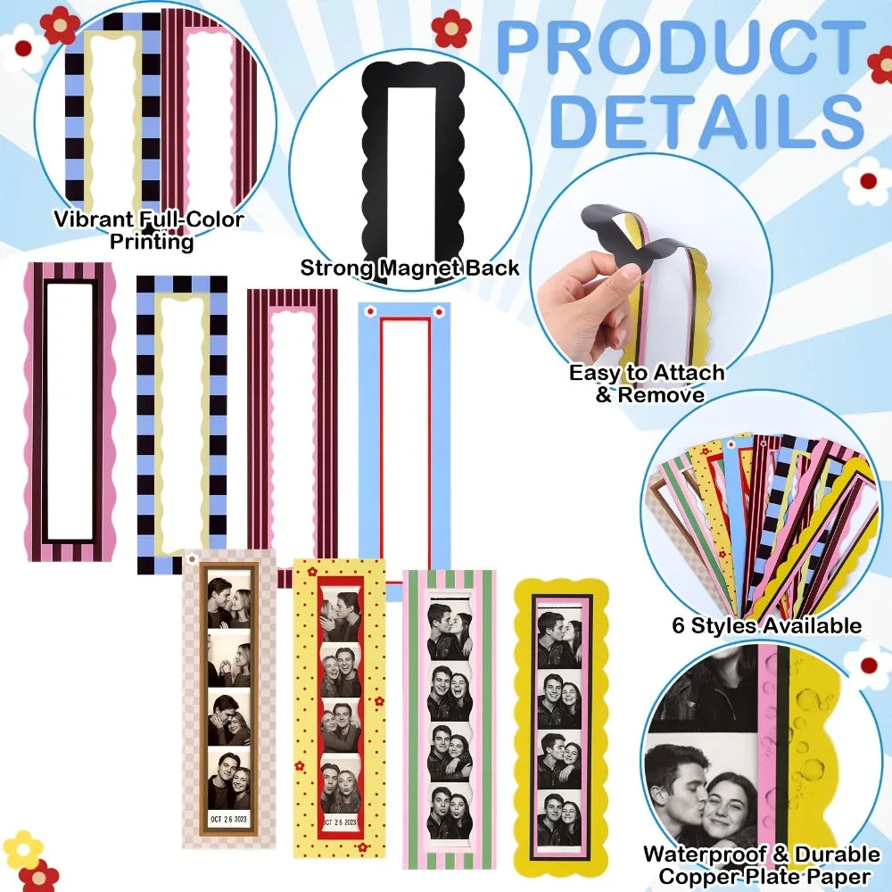 Magnetic Photo Frame Set for Fridge Display