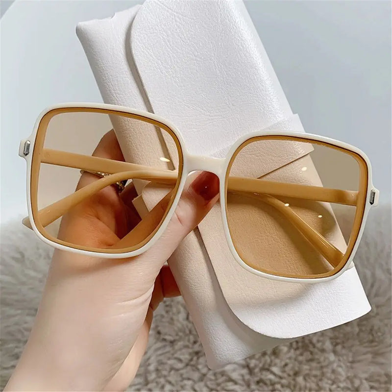 Oversized Quadratische Sonnenbrille mit UV400-Schutz