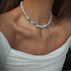 Collar de Borla de Cristal Elegante para Mujeres