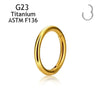 Aros Clicker de Acero Titanio con Bisagra