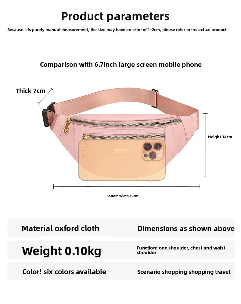 Compact Water-Resistant Crossbody Sling Bag for Travel & Daily Use
