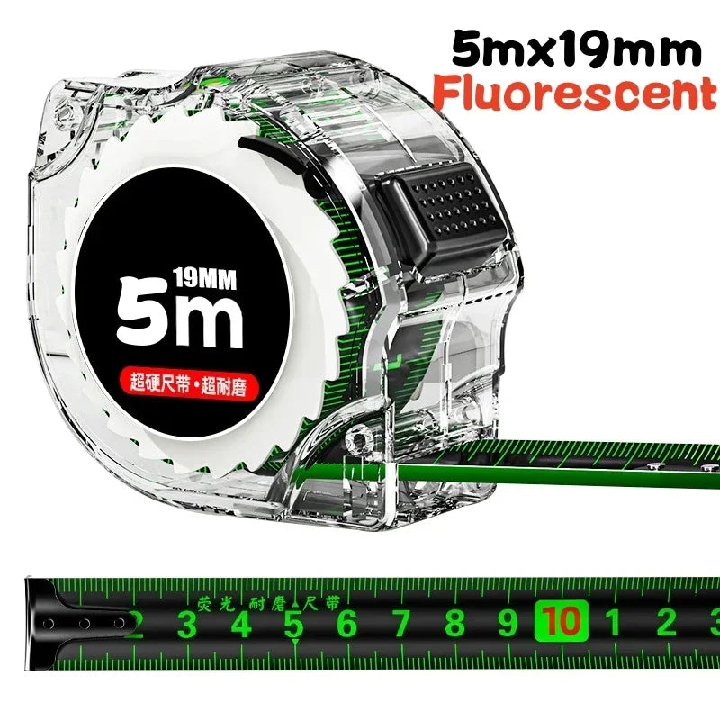 Stainless Steel Retractable Tape Measure – Anti-Corrosion, Easy-Read, Ideal for Woodworking