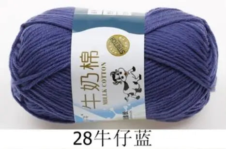 Milk Cotton Crochet Yarn – Soft, Durable Knitting Thread in 91 Colors