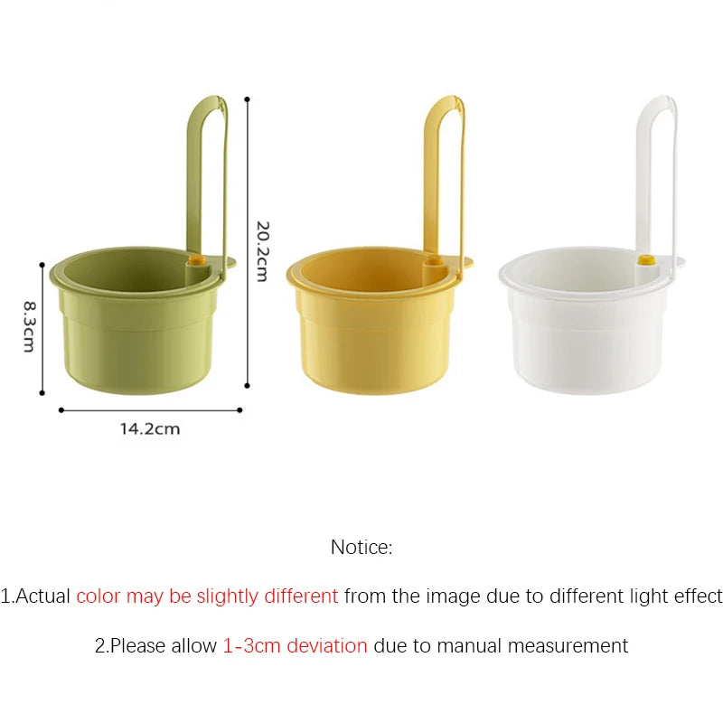 Push-to-Empty Hanging Sink Strainer Basket