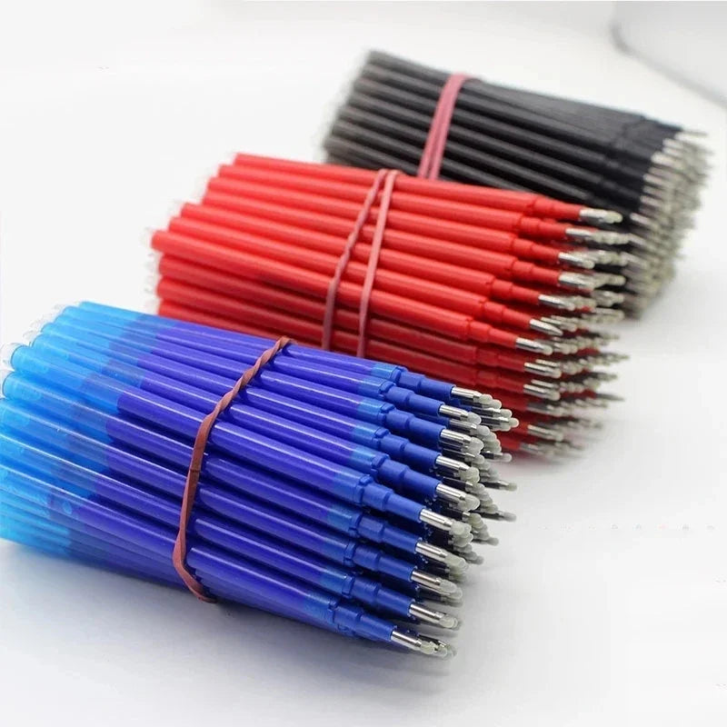Erasable Gel Pen Refill Set - 0.5mm Tip (Blue, Black, Red)