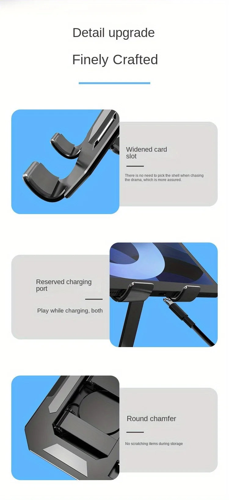 360° Rotating Aluminum Tablet Stand for 4.7-12" Devices
