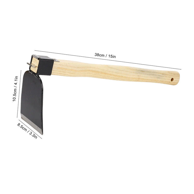 Ergonomic Wooden-Handle Garden Hand Hoe