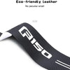 Black leather door sill protector sticker with the brand name C150 visible.