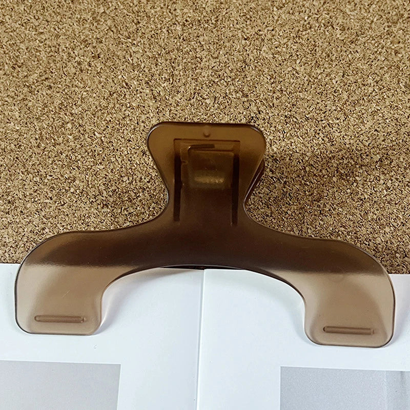 Frosted Transparent Book Page Holder Clip