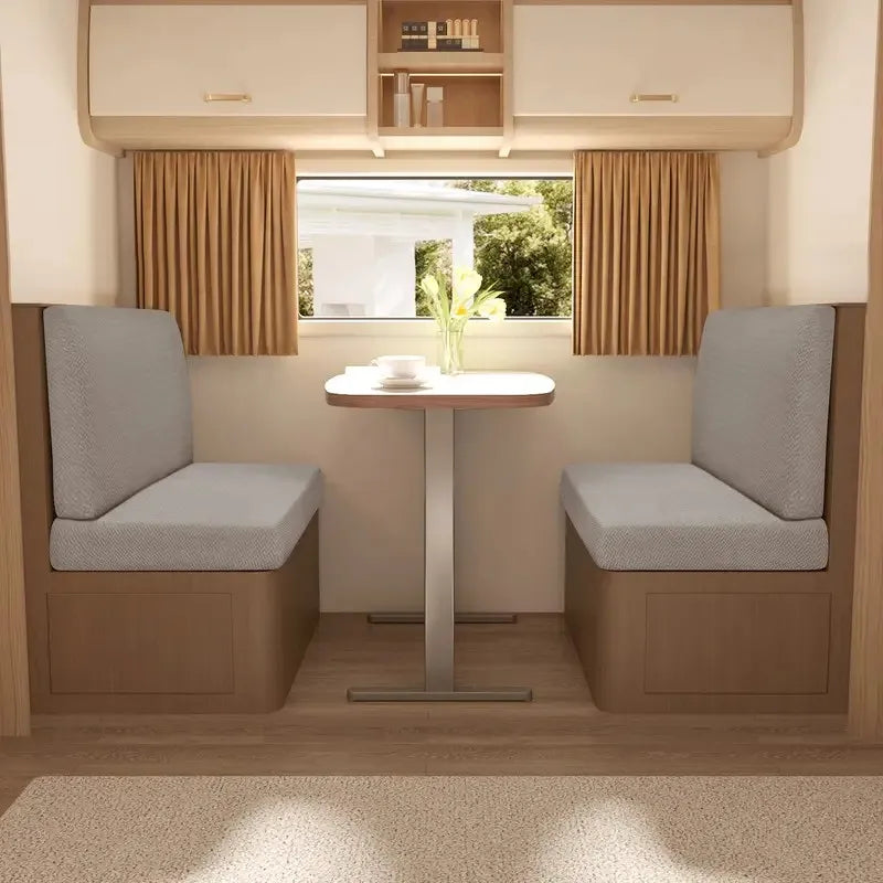 Stretch Jacquard RV Dinette Cushion Covers (2-Piece Set)