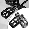 Black aluminum foot pegs for electric vehicles like Surron Light Bee and Segway models