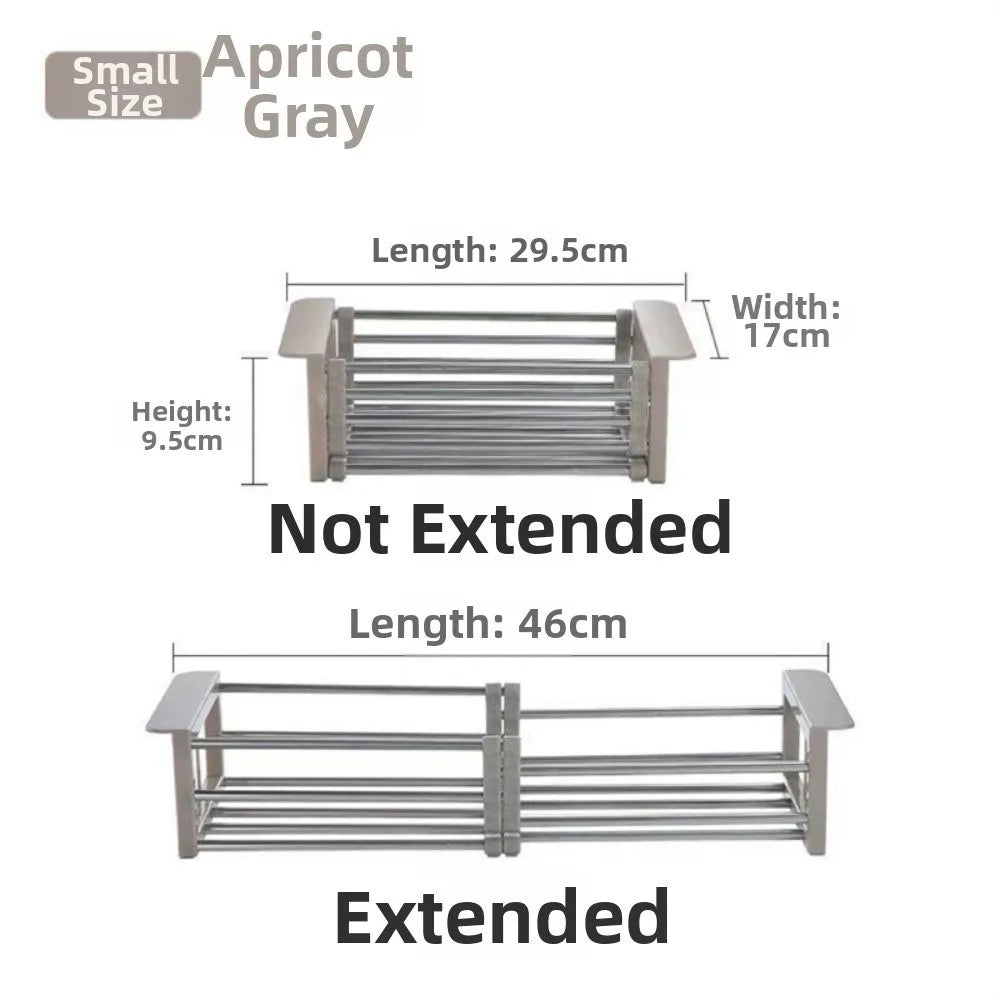 Adjustable Stainless Steel Sink Drain Basket