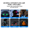 Universal exposure flash lamp widely applicable for cars, helmets, motorcycles, bicycles, drones, and outdoor use.