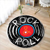 Retro Vinyl Record Round Rug – Soft Non-Slip Music Lover's Mat