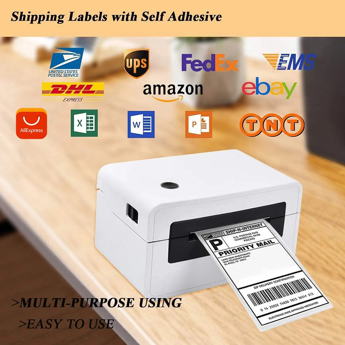 4x6 Inch Thermal Label Paper for Shipping and Barcode Printing
