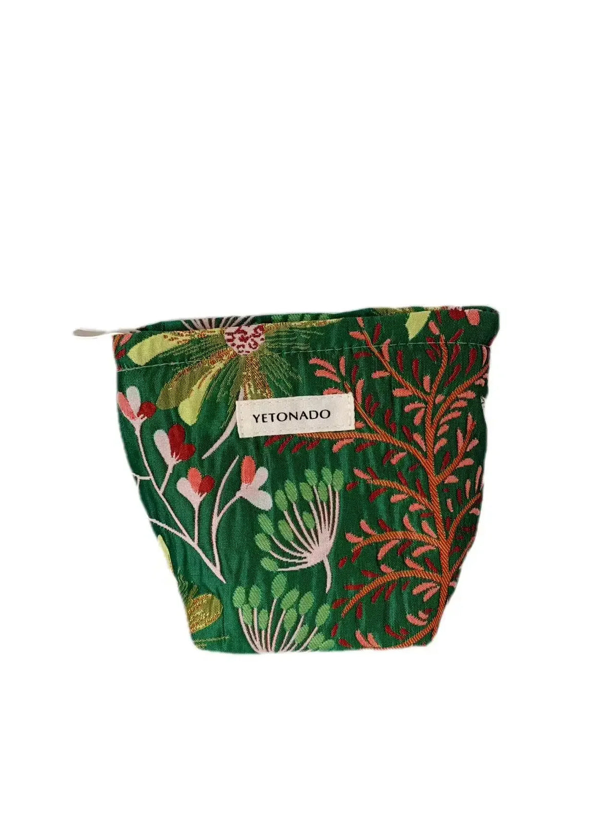 Vintage Floral Cosmetic Bag - Portable Makeup & Toiletry Organizer
