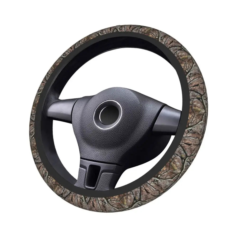 Tree Camouflage Elastic Steering Wheel Cover