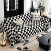 Checkerboard Jacquard Sofa Cover – Washable Nordic Style Slipcover
