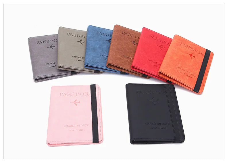 RFID-Blocking Passport Holder with Card Slots