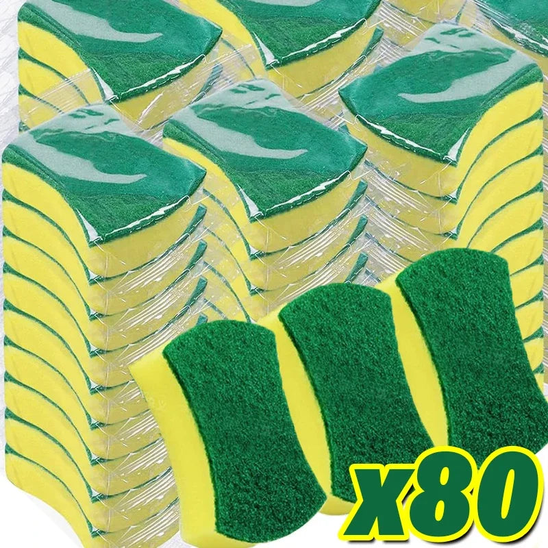 Microfiber Scrub Sponges for Kitchen Cleaning (5-Pack)