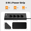 Corner Desktop Power Strip with Independent Switches and USB Ports