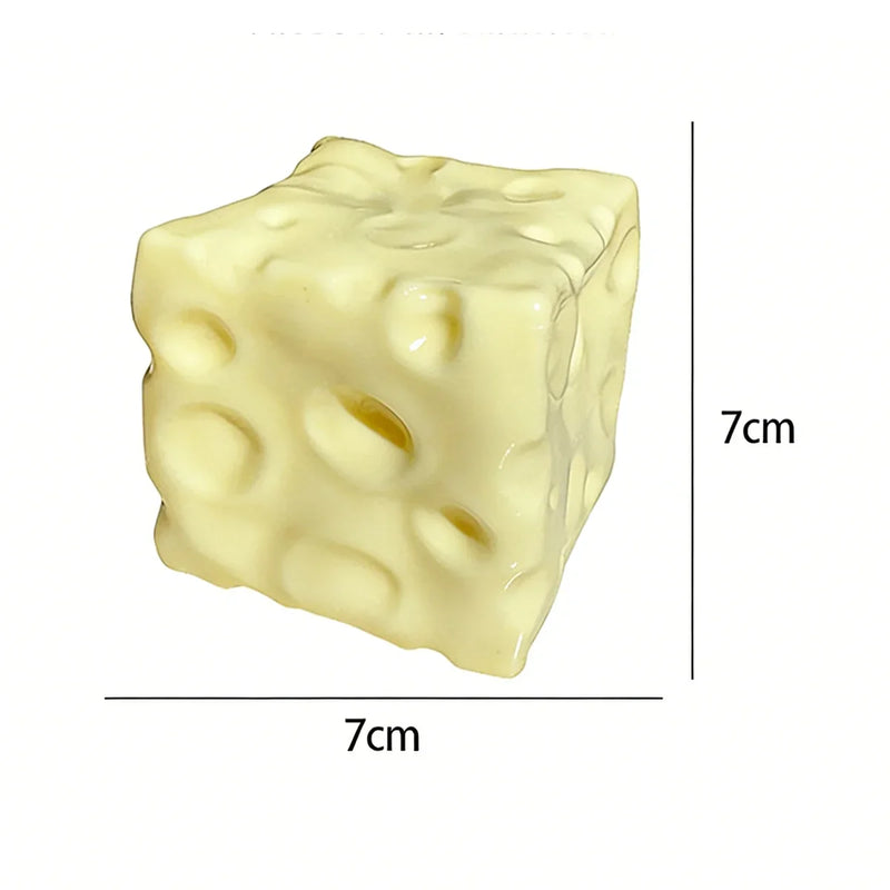 Cheese-Shaped Stress Relief Squeeze Ball