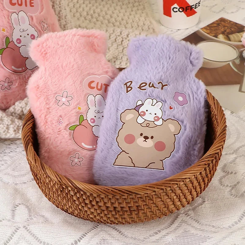 Adorable Plush Hot Water Bottle with Cozy Animal Design