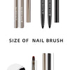 A set of sable nail pens featuring various sizes of brushes for acrylic and gel nail art designs.