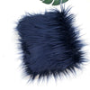 Dark navy blue faux fur fabric for DIY sewing, doll hair, and cosplay