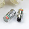 Tire Pressure Indicator Valve Caps with Visual Warning System