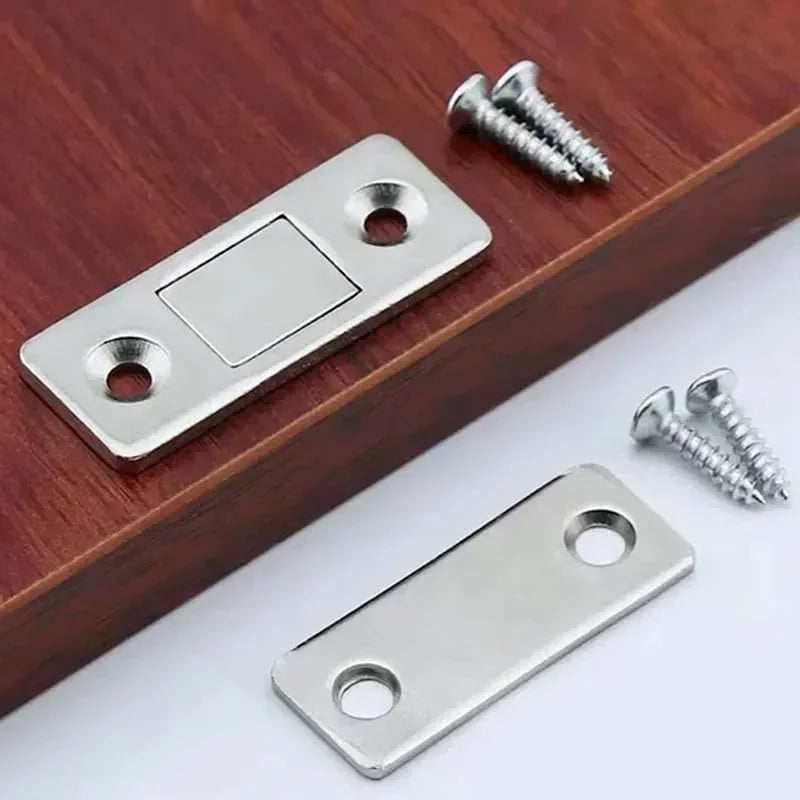 Invisible Magnetic Cabinet Door Catch with Adhesive Mounting