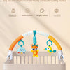 A dual-purpose car clamp for lathe featuring an orange arch with hanging plush toys and charms.